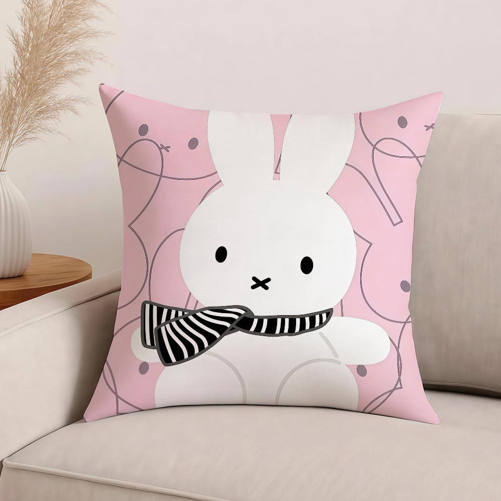 Cartoon MMiffy Pillow Case Office Cushions Suitable For Sofa Car Bedroom Decorative Cushion Cover