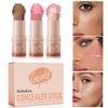 3 ks/Sada tvářenka v tyčince Matný rozjasňovač Rozjasňující tyčinka Přírodní Nude make-up Tyčinka na definici obličeje Konturovací tyčinka Multifunkční make-up tyčinka
