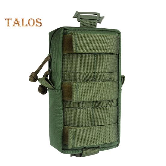 Tactical Molle Accessory Pouch Backpack Shoulder Strap Attachment Bag with Double-Zipper Pocket Tactical Molle Tool Pocket for Outdoor Activities