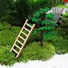 50pcs DIY Mini Wooden Step Ladder Miniature Handcraft Micro Landscape Ornament Fairy Home Decoration Garden Supplies