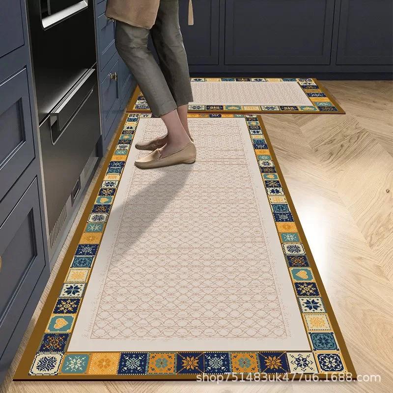 Home Carpet Entryway Anti-Slip Bathroom Kitchen Floor Mat Carpet Entrance Door Mat Corridor Floor Decoration Home Kitchen Carpet