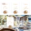 Gold Table Number Stand Wooden Elegant Photo Card Postcard Display Stand Durable Multipurpose Name Cards Holders Bridal Shower
