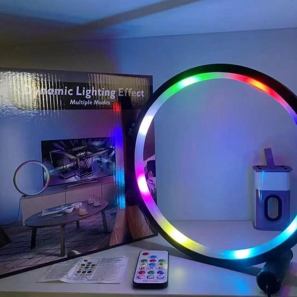 2025 RGB Dreamy Creative Table Lamp – E-Sports Atmosphere Ring Light