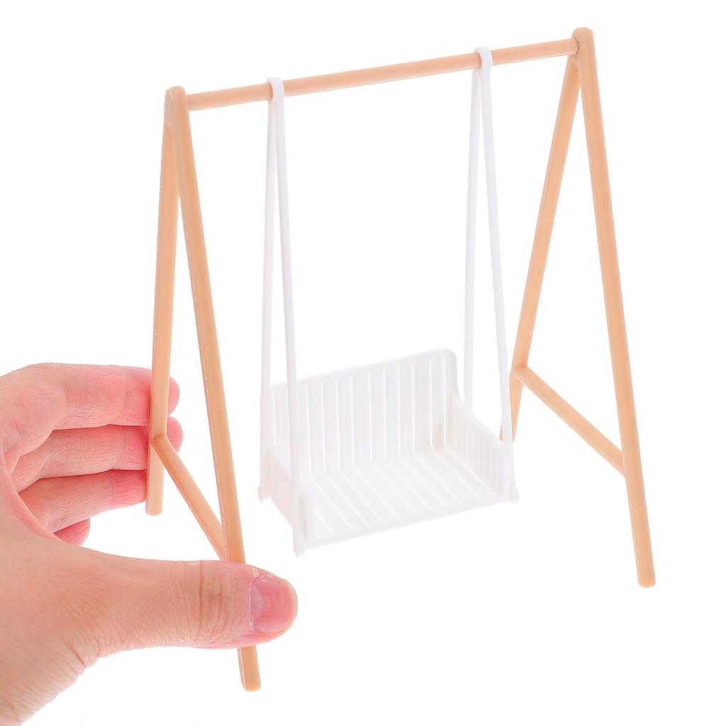 TOYANDONA Mobili in Miniatura per Casa delle Bambole Sedia a Dondolo Modello a Dondolo in PLA Accessorio Gioco Interattivo Decorazione Cortile Casa delle Bambole Il Mio