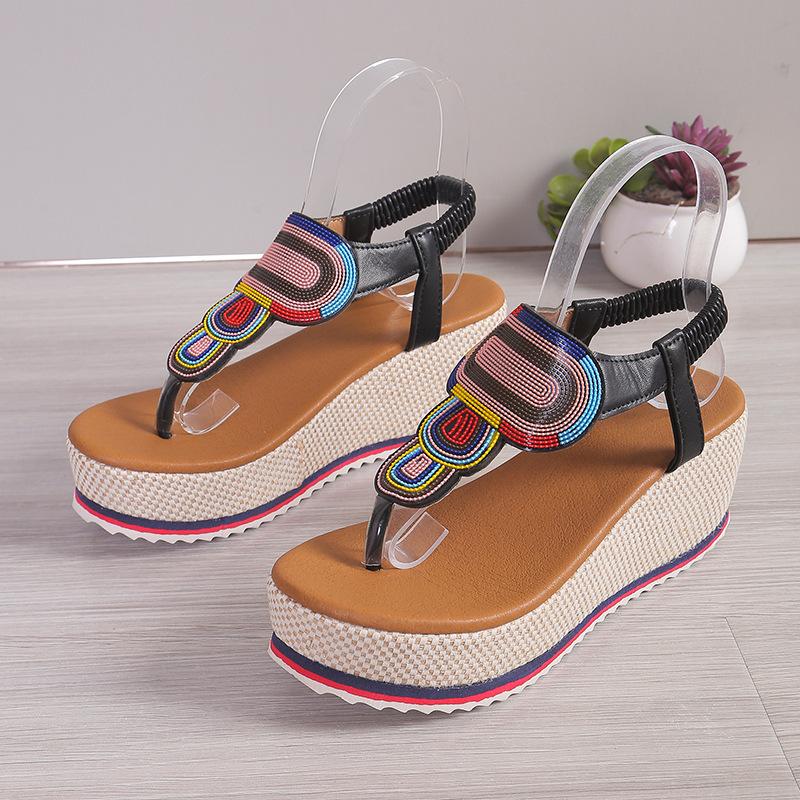 Fashion Women Sandal 2025 New Summer Fashion Shoes for Women Plus Size 43 Open Toe Wedges Sandals Women Luxury Designer Platform Sandals