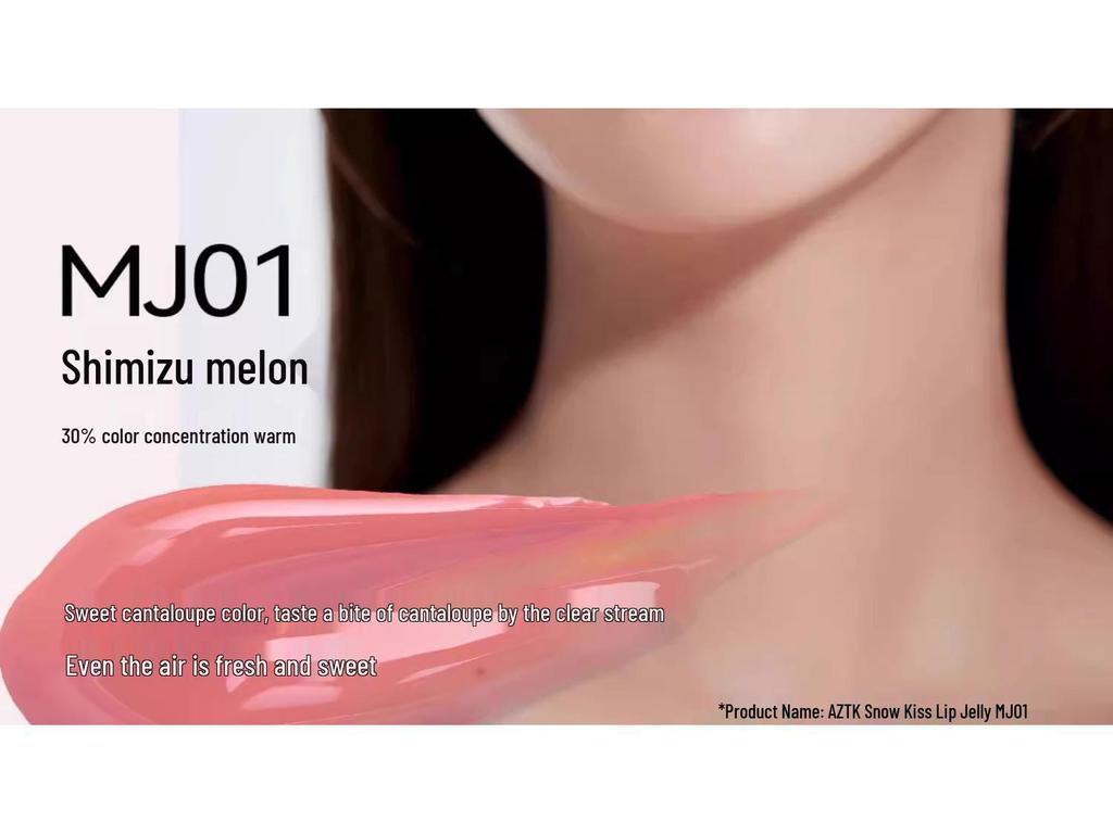 AZTK MJ02 Lip Jelly: Moisturizing, Mirror-Gloss Lip Balm for a Pure, Shiny, and Luminous Look.