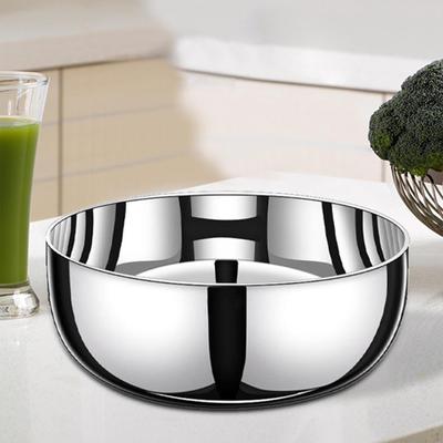 Djup Blandskål i Rostfritt Stål, Sallad Frukt Och Grönsak Non-stick Ägg Diskbänk för