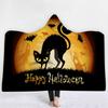 Dětská deka s kapucí Útulná pláštěnka Zimní teplá fleecová přikrývka na mazlení Školní halloweenský kostým