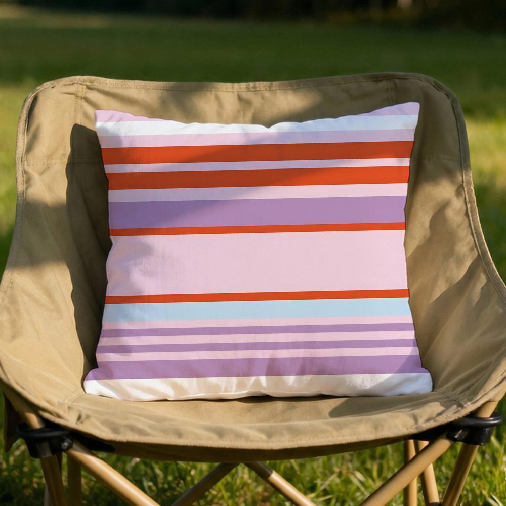 neat straight line Cushion Cover Soft Reversible Durable Pillow Cover MultiScene Use for Home Car Daily Comfort