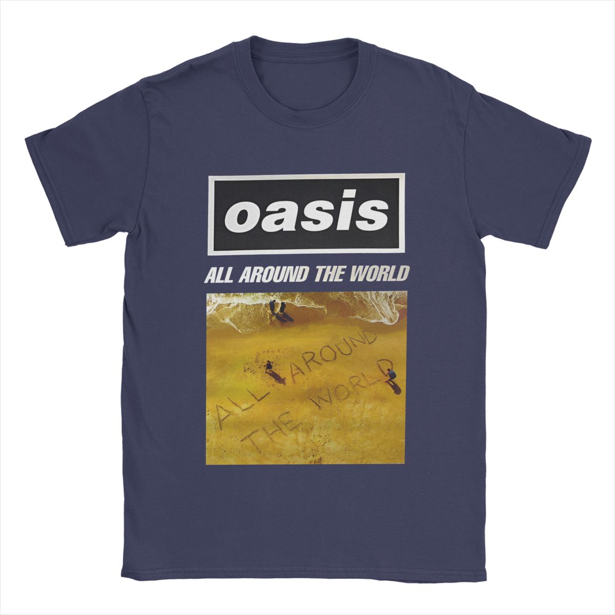 

Мужская футболка O-Oasis Rock 90 s Band, британские музыкальные альбомы, хлопковая одежда, винтажные футболки с коротким рукавом и круглым вырезом, футболки XXXXXL темно-синий