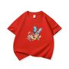 Kids Cotton T Shirt Watercolor Butterfly With Floral Bouquet Print Crew Neck Short Sleeve Tee Casual Boys Girls Summer Tops