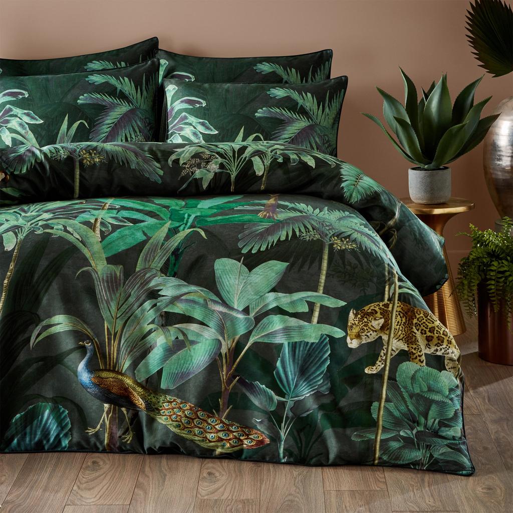 Paoletti Siona Tropical Housewife Pillowcase (Pack of 2)
