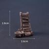 Halloween Mini Resin Figurine Scary Skull Coffin Chair House Decor for Haunted House Indoor Outdoor Party Prop