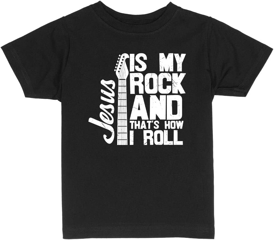 Jesus Is My Rock and Roll Guitar Graphic T-shirt