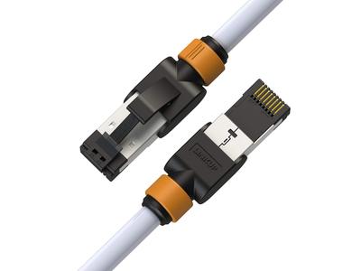 Καλώδιο LAN LINKUP Cat7 με Συνδέσεις RJ45 10 Gigabit με Διπλή Θωράκιση Ethernet για και Internet Καλώδιο Δικτύου Κατηγορίας 7 Καλώδιο 40G 26AWG Λευκό
