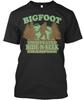 Bigfoot Funny Vintage Undefeated Hide N Seek T Shirt Made In USA Size S To 5XL