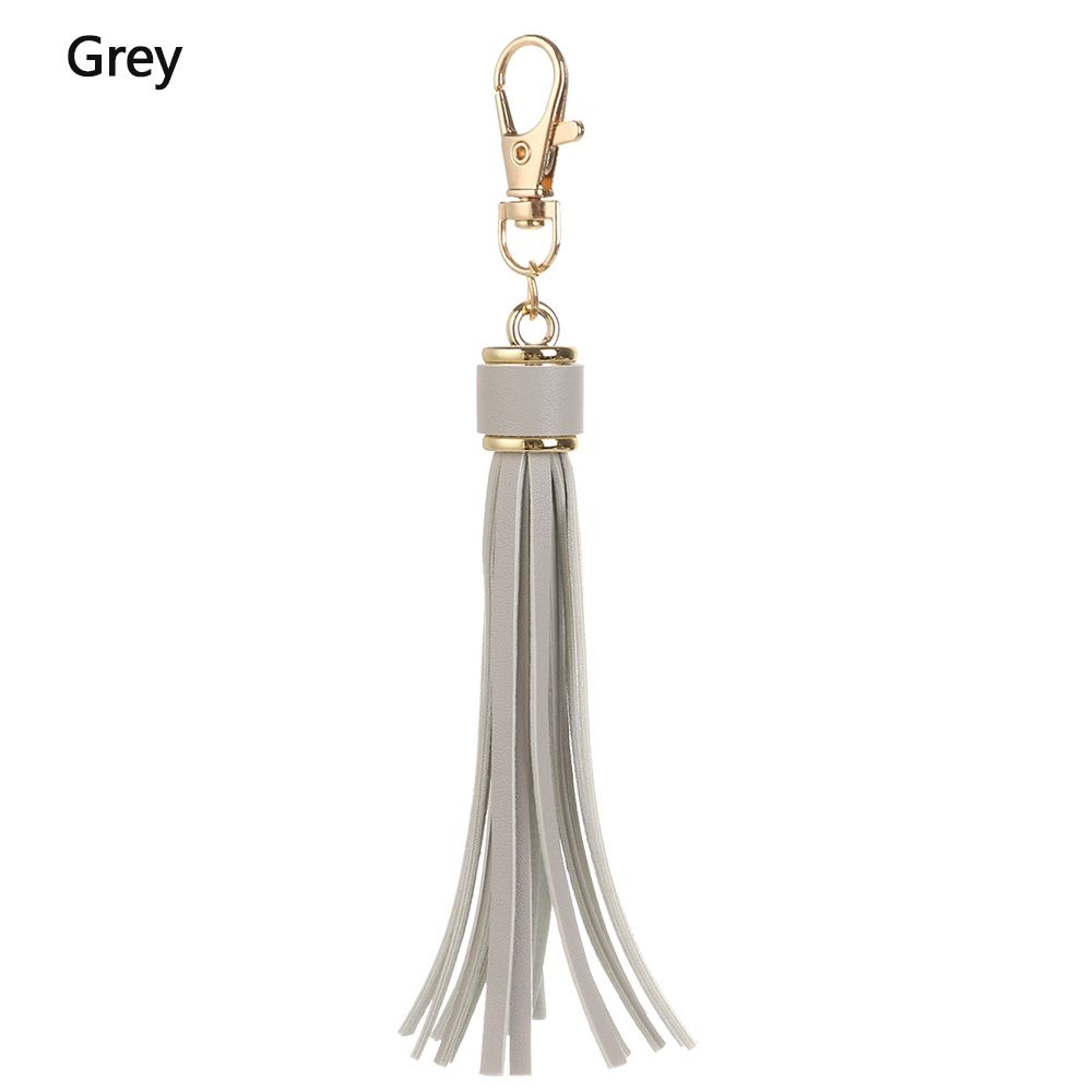 Fashion Bag Accessory Fringe Jewelry PU Leather Tassels Tassel Key Chain KeyRing KeyChain Strap