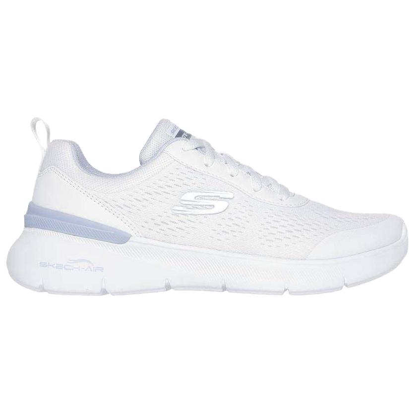 Skechers Sport Comfortable Versatile Low-Top Casual Shoes Women Sneakers White Blue 150370-WLB