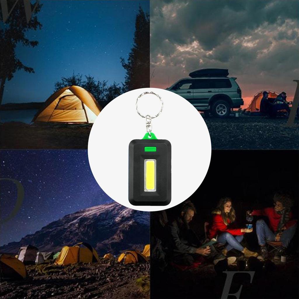 Mini COB Taschenlampen Leistungsstarke 3W Helle COB Taschenlampen Tragbares Taschen-LED-Licht Schlüsselanhängerlicht Drei Modi