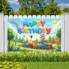 Outdoor Party Decoration Outdoor Scenery Event Backdrop Colorful Banner Sunshine Graphics Children's Birthday Decor For Kids
