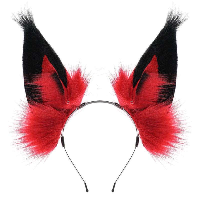 Plush Fox Demon Ears Headband - Cosplay & Performance Accessory