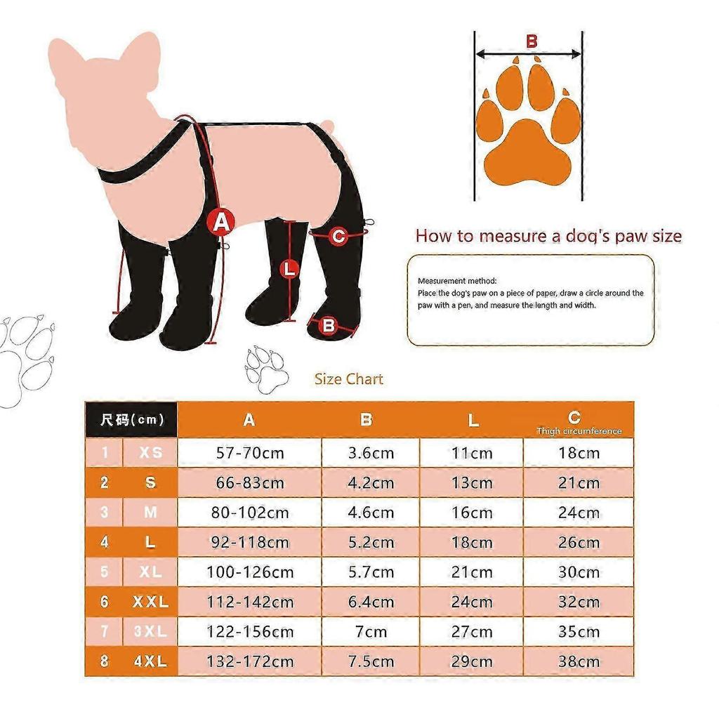 Hunde Latzhosen Stiefel, Wasserdichte Hunderegenstiefel, Welpen Schneeschuhe für den Winter, Schmutzabweisende Hose Verstellbare Latzhose für Outdoor-Spaziergänge & Pfotenschutz