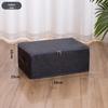 Large Capacity Foldable Storage Box with Soft Lid: Portable Organizer for Household and Document Storage