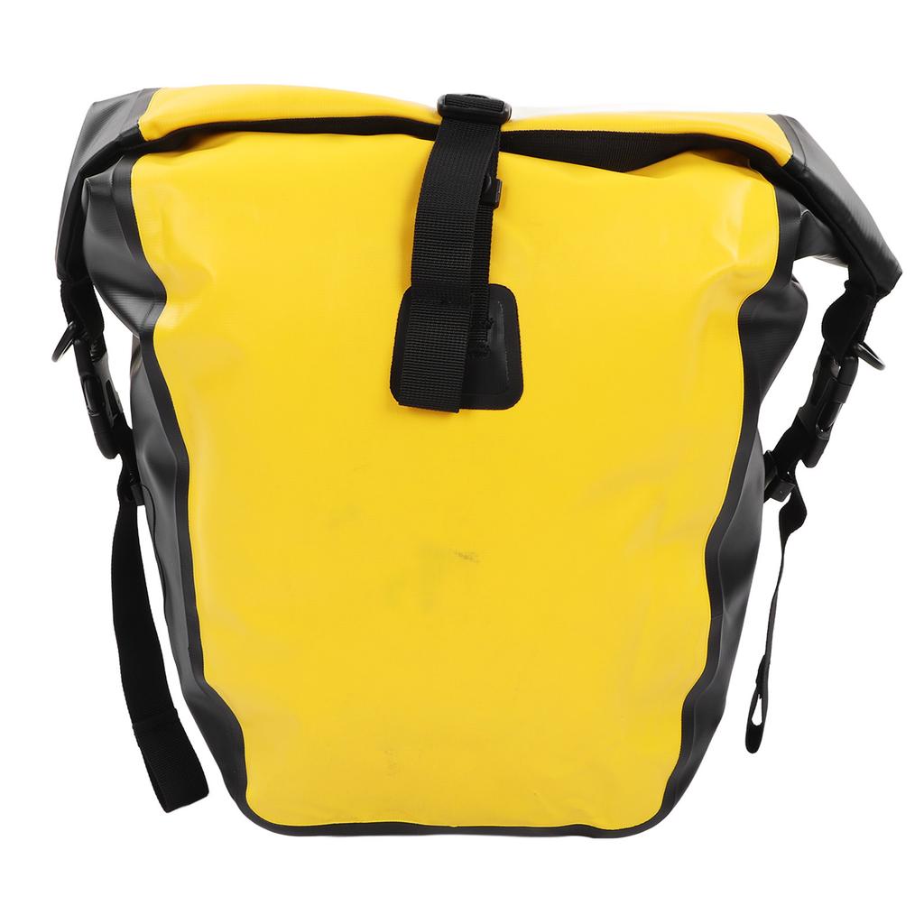 Bike Rear Rack Bag Outdoor Waterproof Bicycle Saddle Bag for Long Distance Riding Cycling Yellow 25L Large