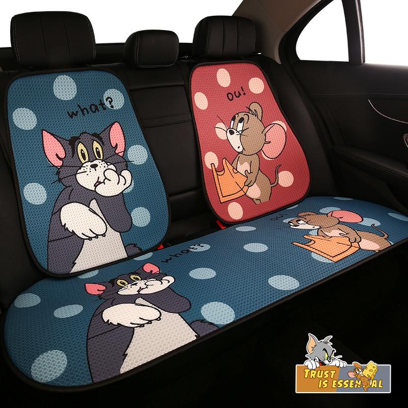 Cute Cartoon Cat And Mouse Four Seasons Universal Seat Cushion for Women's Personalized Couple Car Seat Cover Seat Accessories