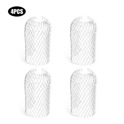4 Piezas Protector de Canalón Filtro de Hojas Colador Coladores de Bajante Herramienta de Jardinería Anti Obstrucción