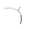 Chanel Coco Lambskin Chain Metal Splicing Rhinestone Necklace Women Necklace Black Gold AB9278-B09009-NK077
