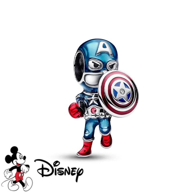 Disney DlY Marvel Universe Jewelry Gifts Iron Man Spider-Man Dangle Charms Beads Fit Original Europeans Silver Bracelet Necklace