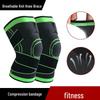 Athletic Compression Knit Knee Support with Strap