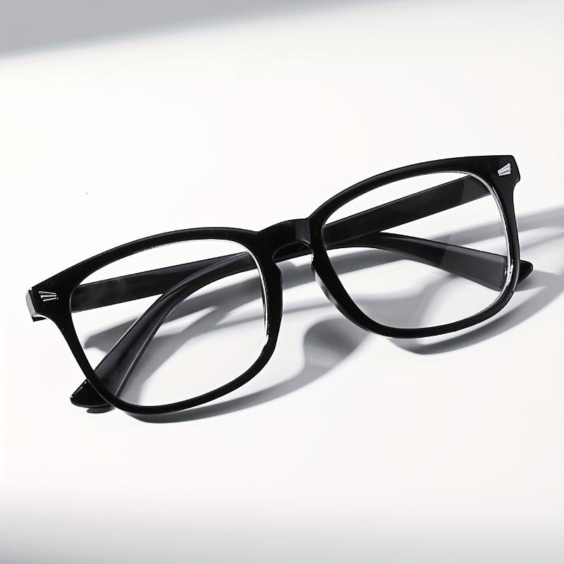 2pcs Unisex Retro Rectangular Glasses Large Size, Durable, Ideal for Daily Wear, Parties and Festivals Perfect Gift