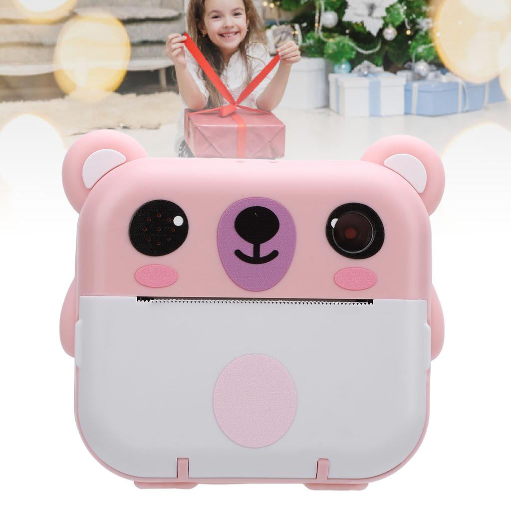 Print Camera with Print Paper 2 Inch 320x240   Screen 1080P Music Games 1000mAh   Print Digital Camera for Kids Present
