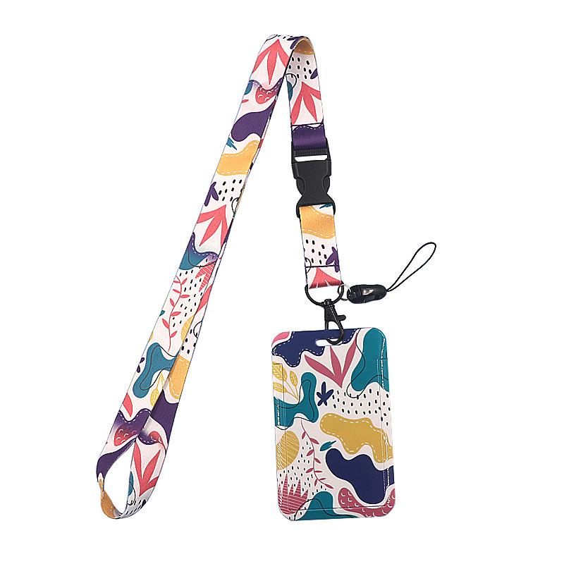 Credential Holder Pink Ribbon Lanyards for Keys Neck Strap For Card Badge Gym Keyring Nurse Accessories