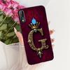 For ZTE Blade V10 Cover For ZTE Blade V10 2019 Case Silicone Luxury Crown A-Z Letters 2D Flat Pattern Soft Phone Casing