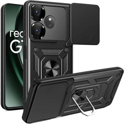 Armored Case for Realme GT 6 / 6T, CamShield Slide, Black