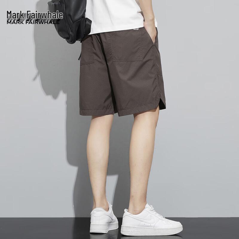 Mark Fairwhale Men's Ice Silk Straight-Leg Shorts