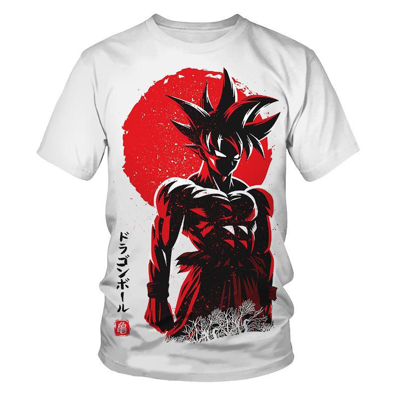 Anime Fan Pick! Dragon Ball Character Print Short Sleeve T-Shirt