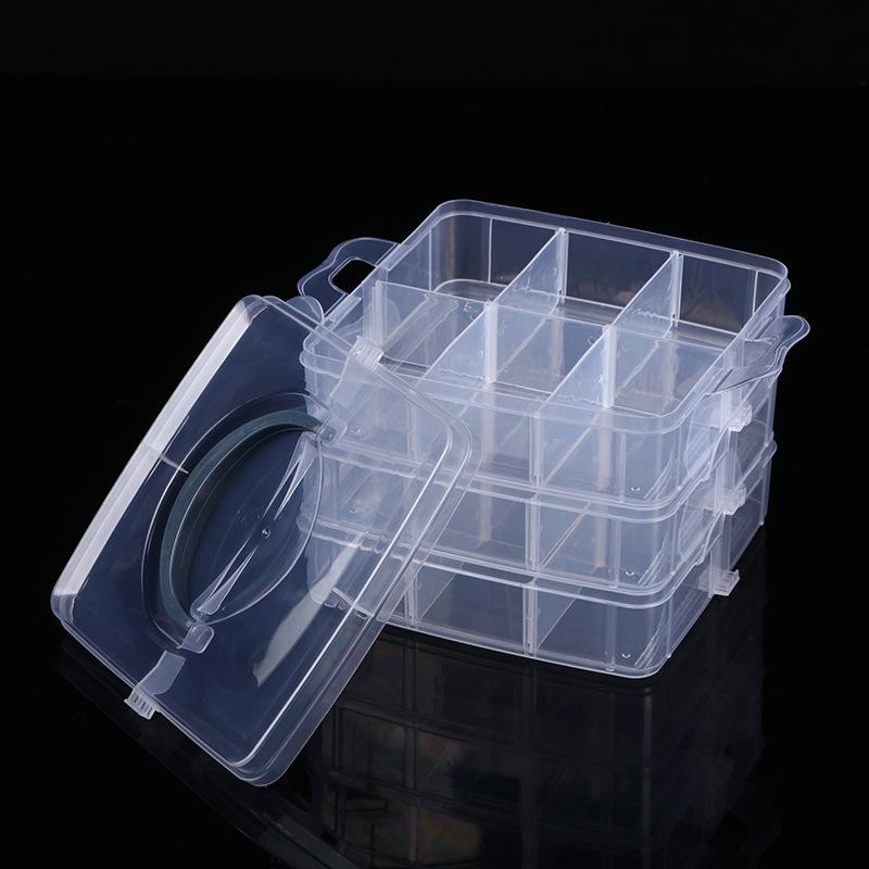 Three layers of 18 portable detachable storage box combination of storage box diy supplies storage box