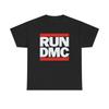 Camiseta Run DMC com Logo Oficial da Banda de Rock Rap Preta Nova