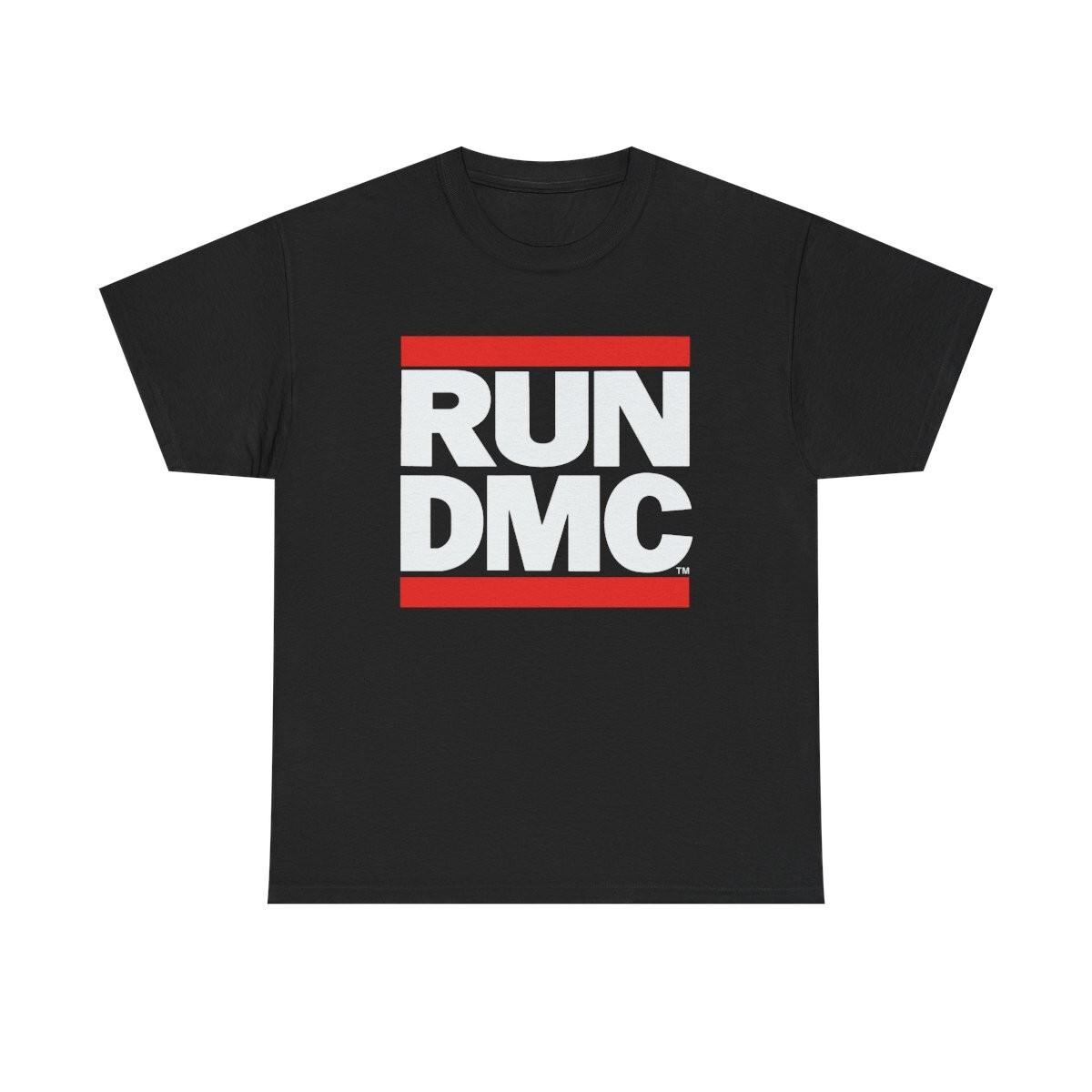 Футболка Run DMC Лого Рок Рэп Группа Официальная Черная Новая M