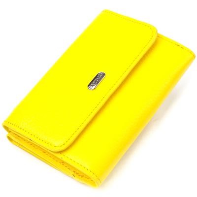 Youth Bright Female Cats from Genuine Leather Flotar CANPELLINI Wallet 21597 Lemon