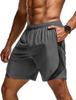Tesla Mesh Shorts for and Size Men's Lightweight, Breathable, Sweat-Wicking, Quick-Drying (No Innerwear) Running, Fitness, Training, TM-MBH27-JPG_2XL