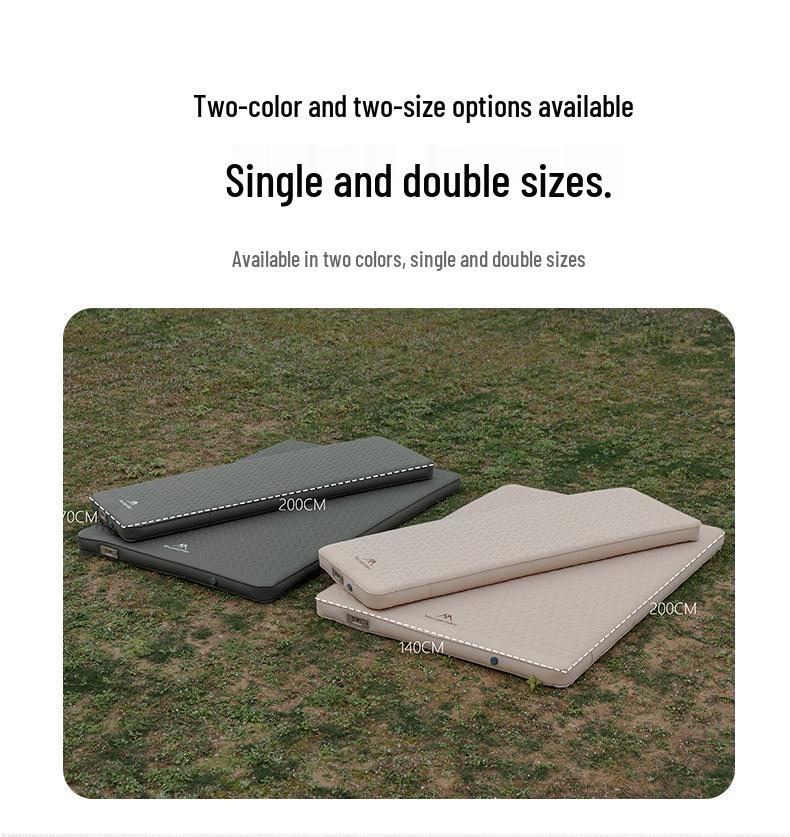Mountain Outdoor Camping Inflatable Bed with Built-in Pump – Lightweight and Convenient Mattress