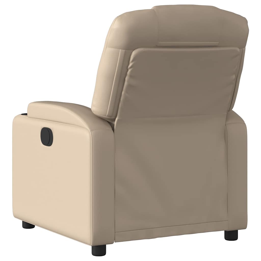 Relax Chair In Cappuccino Brown Faux Leather