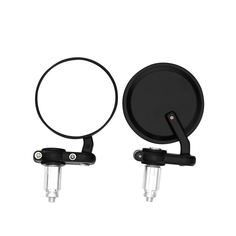 LMoDri Oglinzi retrovizoare universale pentru motociclete rotunde 7/8 inchi Capat bară laterale pentru motociclete