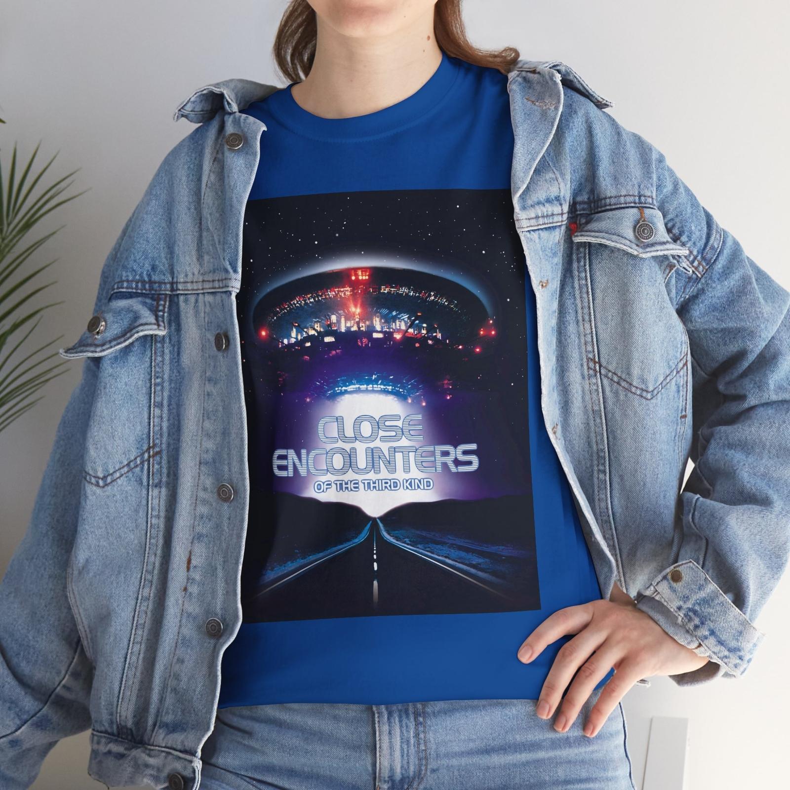Close Encounters of the Third Kind (1977) T-Shirt Mens Womens Tees Top Sci-Fi Aliens Alien UFO M