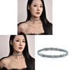 Asif Schmetterlings-Choker-Halskette mit Palladium-Anhänger für modebewusste Frauen